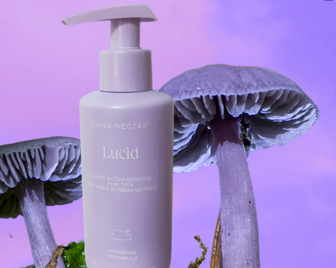 Tremella Mushroom—The New Super-charged Beauty Active in Lucid Leave-in Conditioning Hair Milk