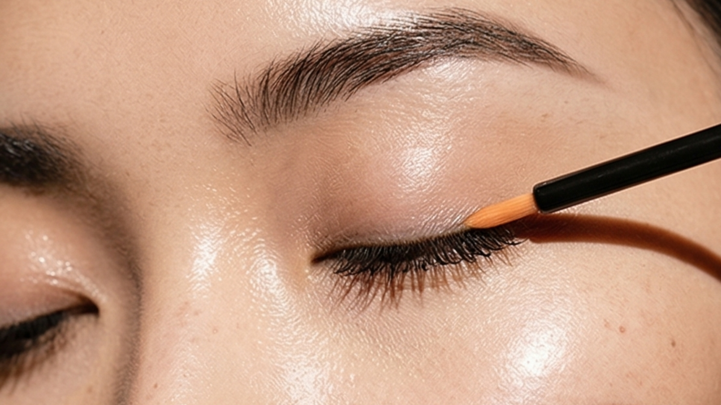 woman applying lash serum ingredients to support lash health