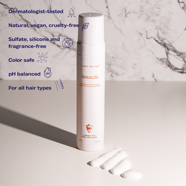 
                  
                    Antarctic ACV Hair Shine Glass Rinse for pH Balance
                  
                